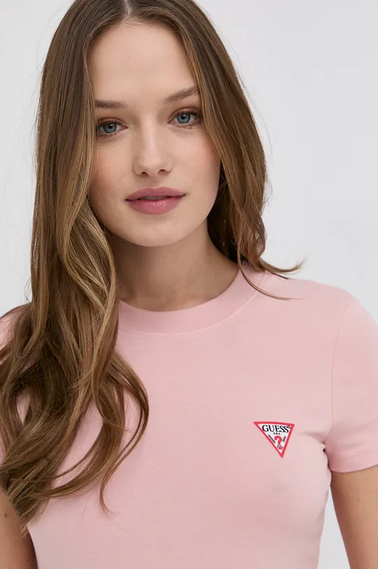 różowy Guess T-shirt W1YI0Z.J1311