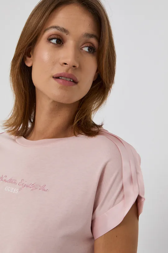 Guess T-shirt różowy