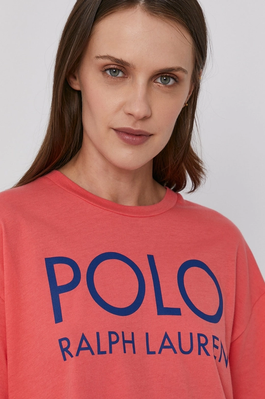 różowy Polo Ralph Lauren T-shirt bawełniany 211843281002