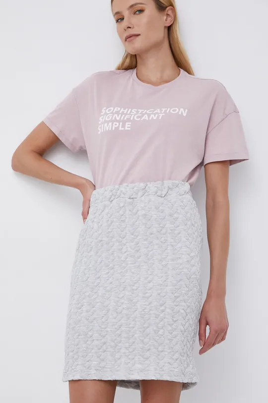 różowy Only T-shirt bawełniany