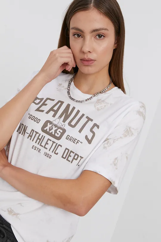 biały Only - T-shirt bawełniany Damski