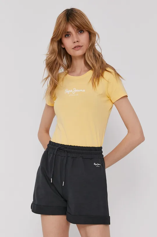 żółty Pepe Jeans T-shirt Virginia Damski