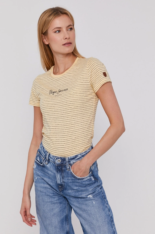 Pepe Jeans T-shirt Mahsa 50 % Bawełna, 50 % Poliester