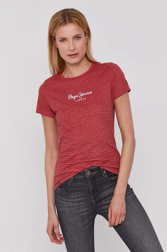 czerwony Pepe Jeans T-shirt Mahsa