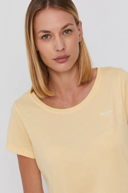 żółty Pepe Jeans T-shirt Marjorie Damski