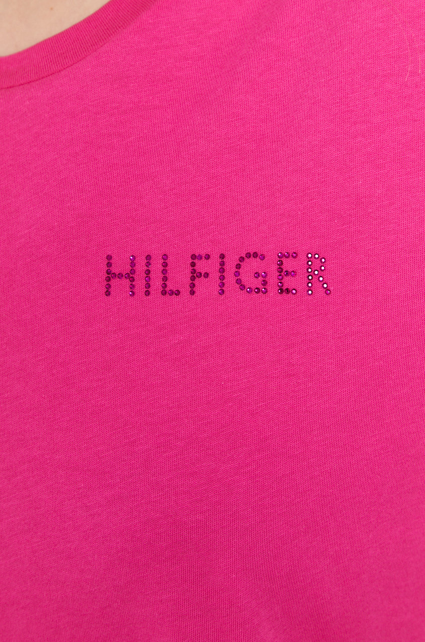 Tommy Hilfiger Tshirt, damski kolor różowy
