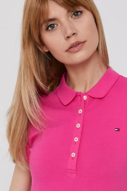 różowy Tommy Hilfiger - T-shirt