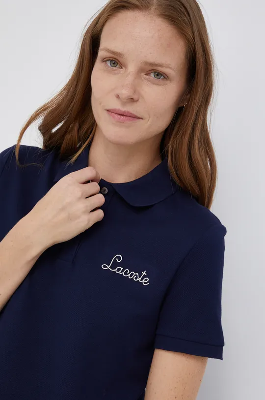 granatowy Lacoste T-shirt bawełniany PF7250