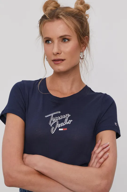 Tommy Jeans T-shirt DW0DW09558.4890 granatowy