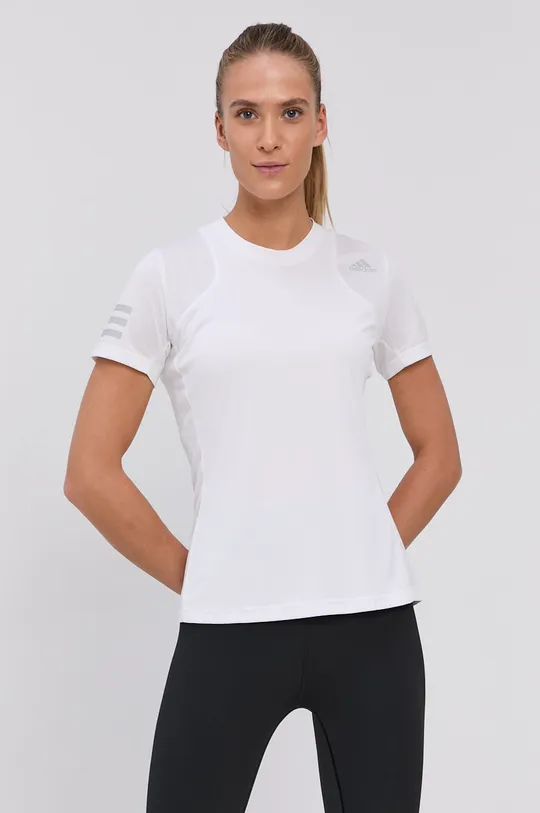 biały adidas Performance T-shirt GL5529 Damski