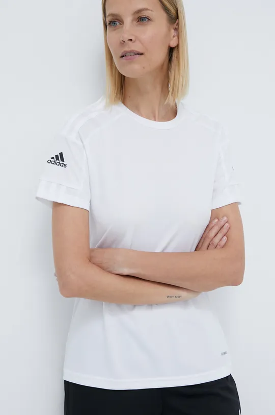 biały adidas Performance t-shirt