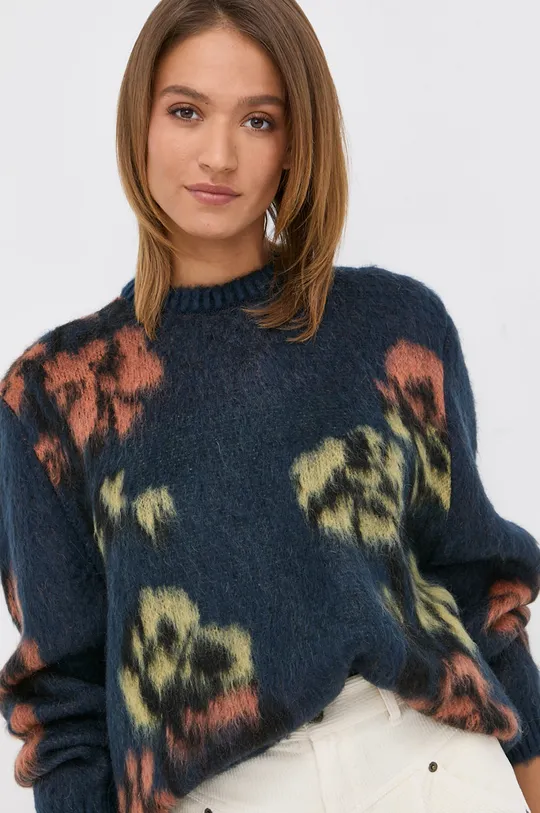 sötétkék MAX&Co. gyapjúkeverék pulóver Női