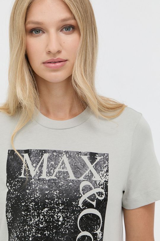 blady zielony MAX&Co. - T-shirt bawełniany