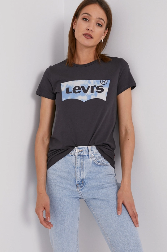 szary Levi's T-shirt Damski