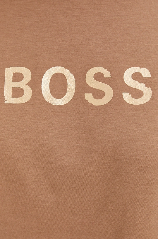 brązowy Boss T-shirt bawełniany 50461947