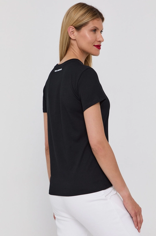 Karl Lagerfeld T-shirt bawełniany 215W1712 100 % Bawełna