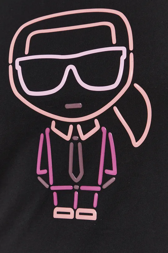 Karl Lagerfeld T-shirt bawełniany 215W1710 Damski