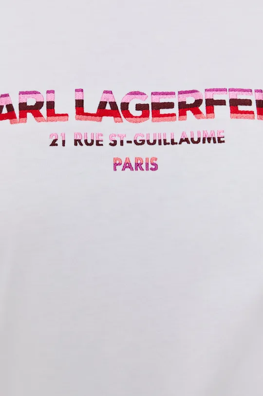 Karl Lagerfeld T-shirt bawełniany 215W1706 Damski