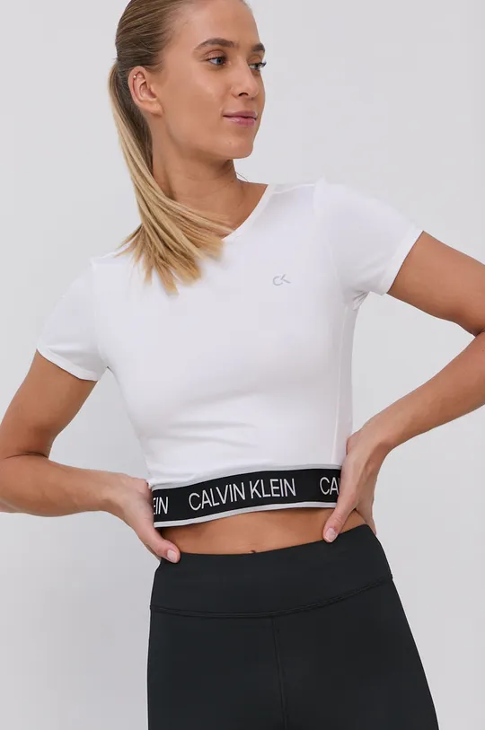 biały Calvin Klein Performance T-shirt Damski