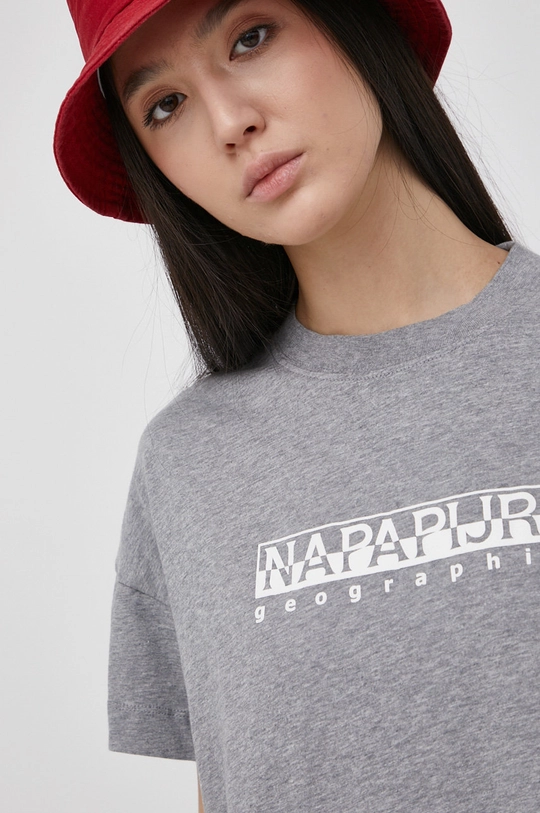 szürke Napapijri t-shirt