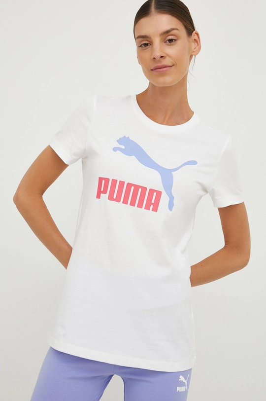 Puma t-shirt bawełniany  Materiał zasadniczy: 100 % Bawełna Ściągacz: 80 % Bawełna, 20 % Poliester