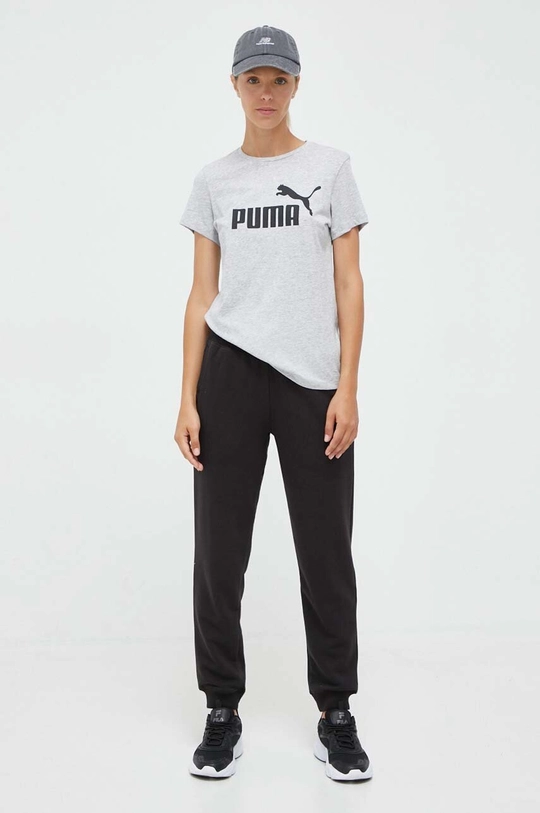 Puma t-shirt bawełniany szary