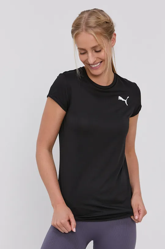 črna Puma majica za trening Ženski