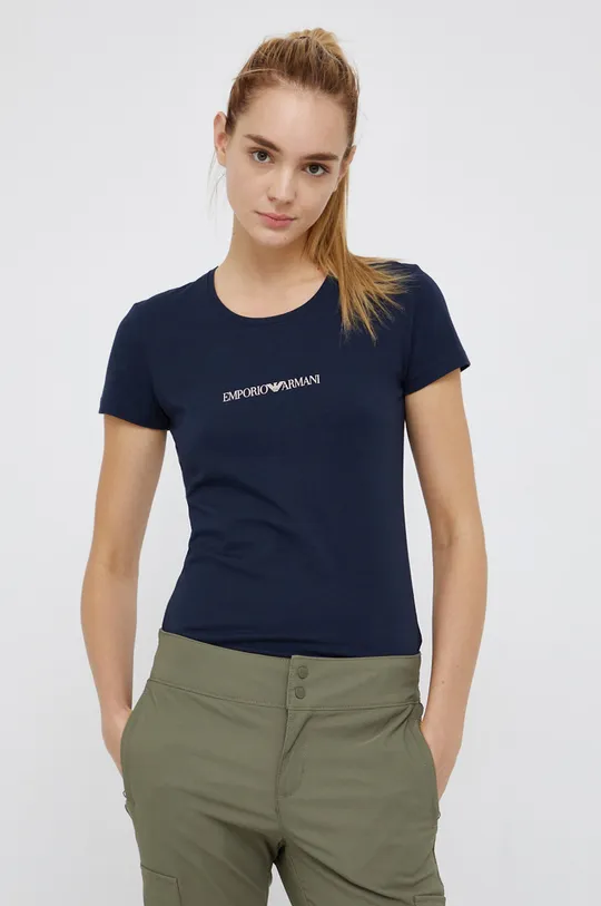 granatowy Emporio Armani Underwear T-shirt 163139.1A227 Damski