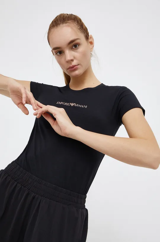 crna Majica kratkih rukava Emporio Armani Underwear Ženski
