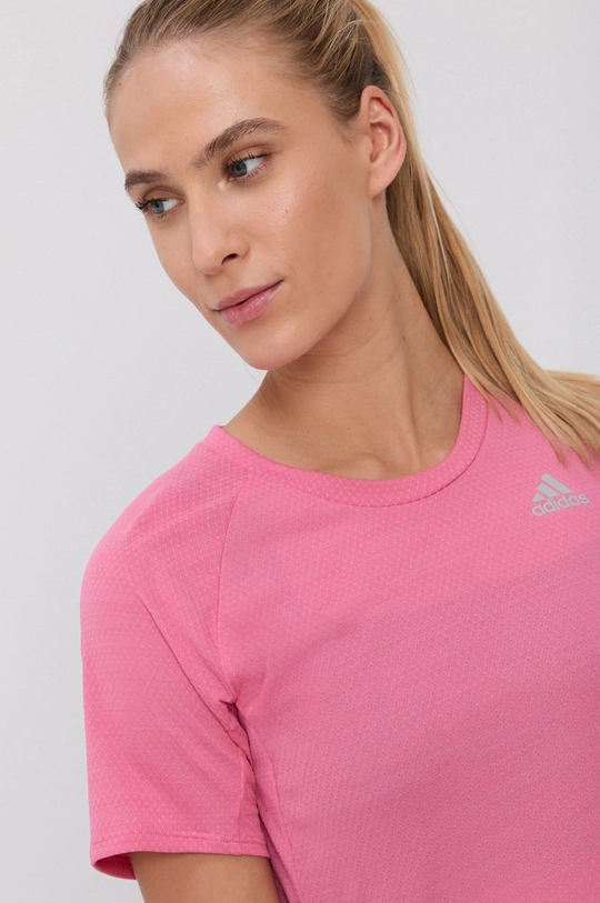 różowy adidas Performance T-shirt H29895