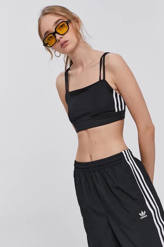 чёрный Топ adidas Originals Женский