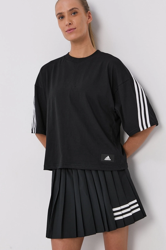 czarny adidas Performance T-shirt GU9692 Damski