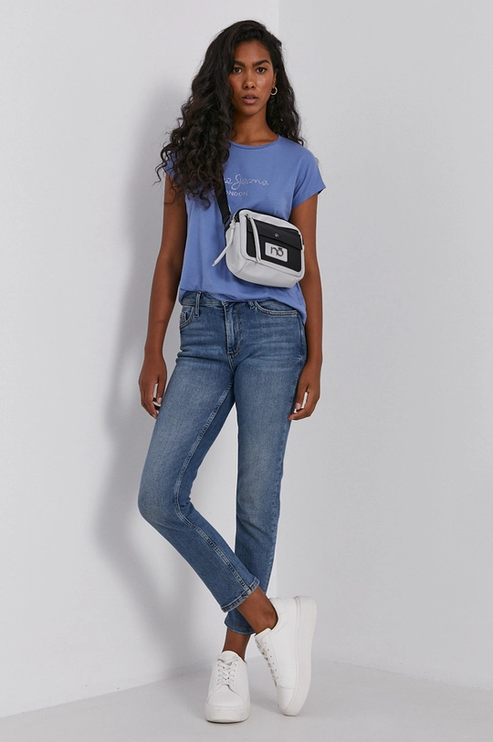 Pepe Jeans T-shirt Bonnie niebieski