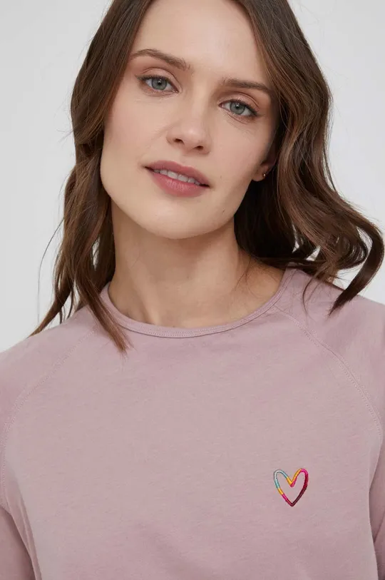 ροζ Paul Smith - Βαμβακερό πουκάμισο με μακριά μανίκια