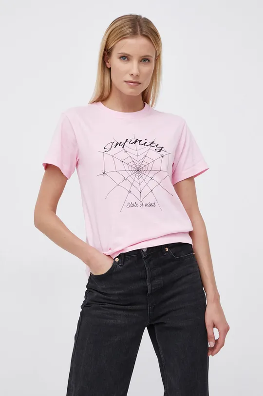 рожевий Local Heroes - Бавовняна футболка Жіночий