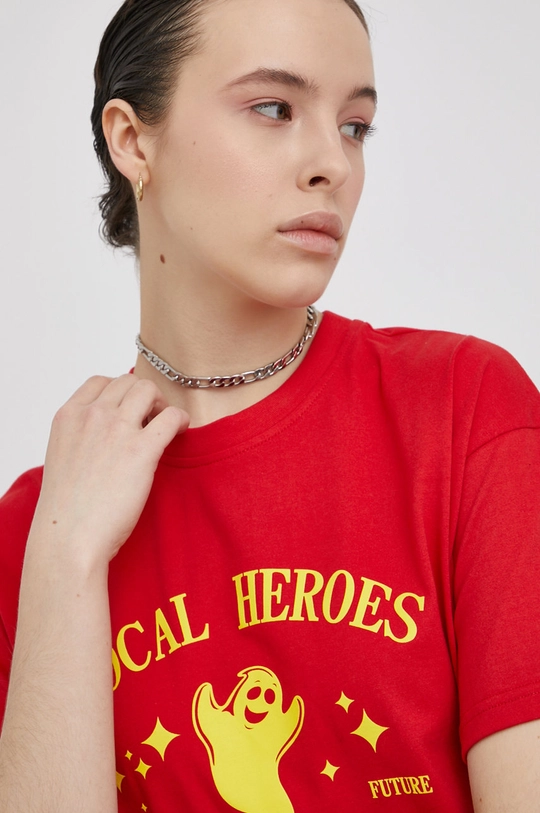 czerwony Local Heroes T-shirt