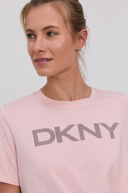 pastelowy różowy Dkny T-shirt