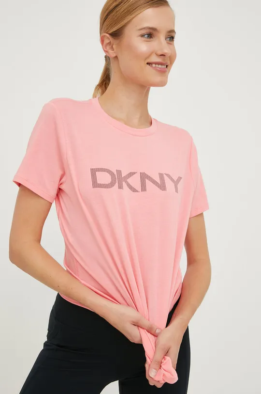 różowy Dkny T-shirt DP1T6749 Damski