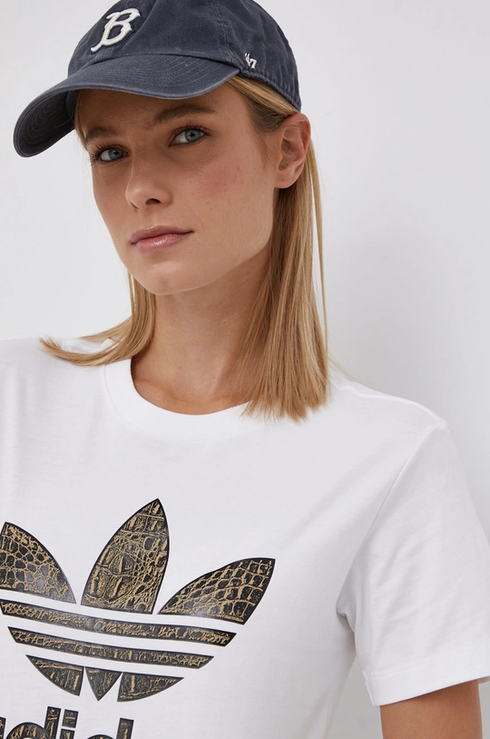 bijela Pamučna majica adidas Originals