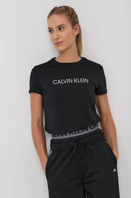 μαύρο Μπλουζάκι Calvin Klein Performance