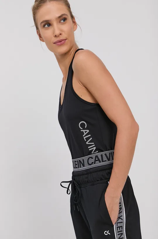 čierna Top Calvin Klein Performance Dámsky