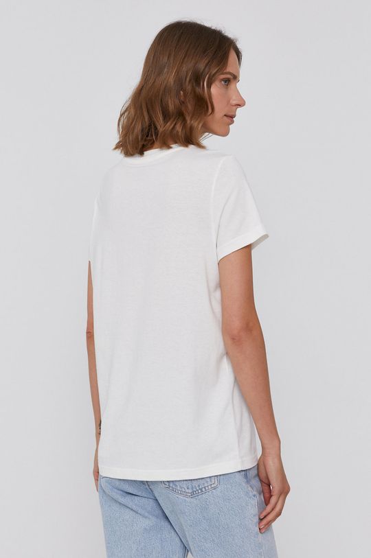 Lee T-shirt bawełniany biały