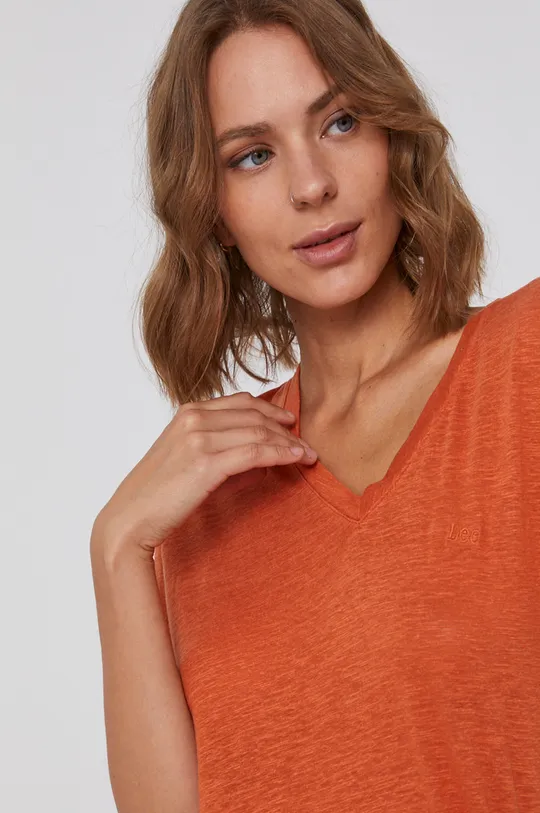 pomarańczowy Lee T-shirt