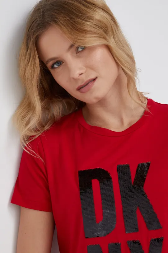 czerwony Dkny T-shirt P1MTDDNA