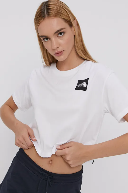 white The North Face cotton t-shirt Women’s