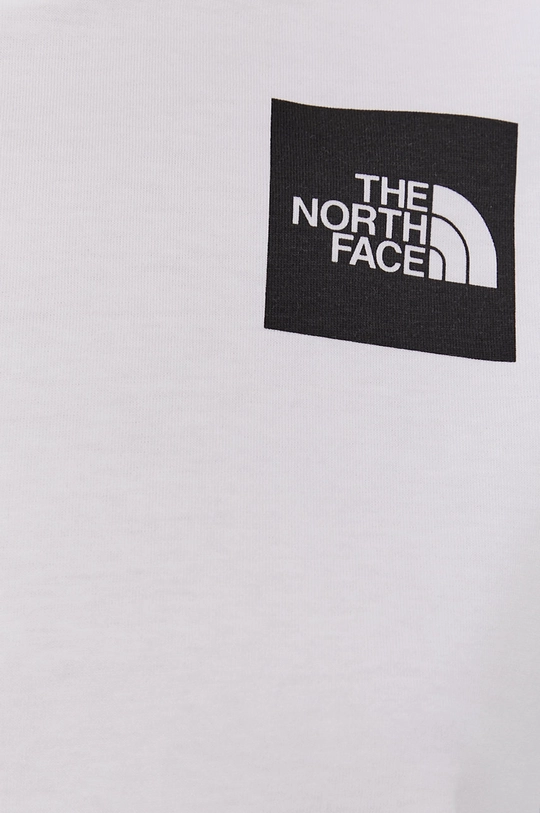 alb The North Face tricou din bumbac