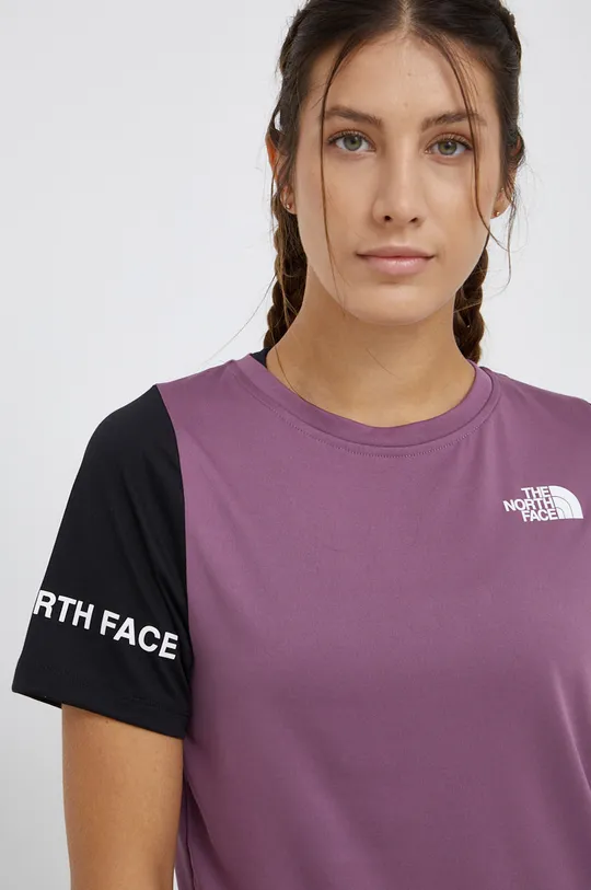 fioletowy The North Face - T-shirt