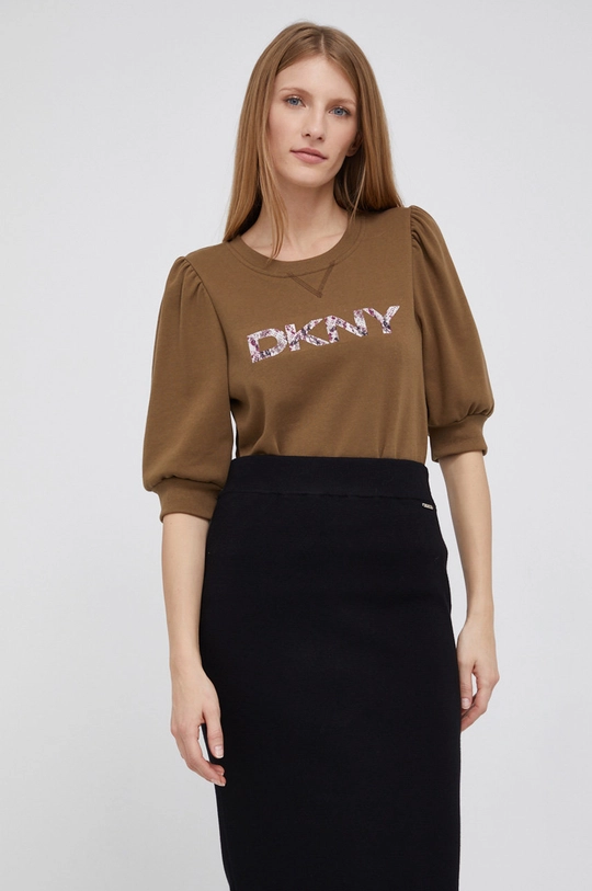 Dkny Bluza P1GQSJ34 zielony