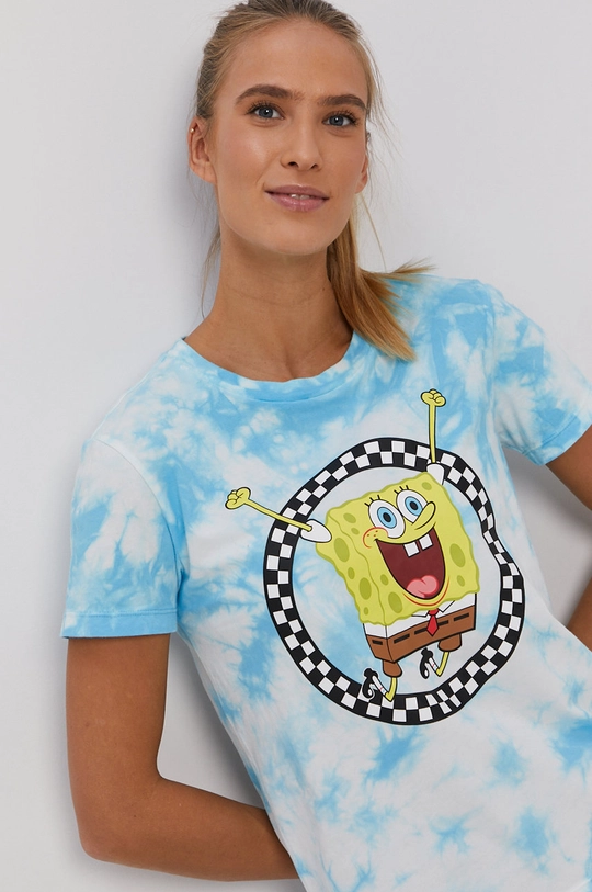 niebieski Vans T-shirt x Spongebob