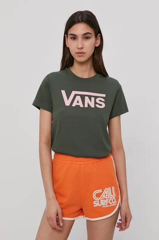 zielony Vans T-shirt Damski